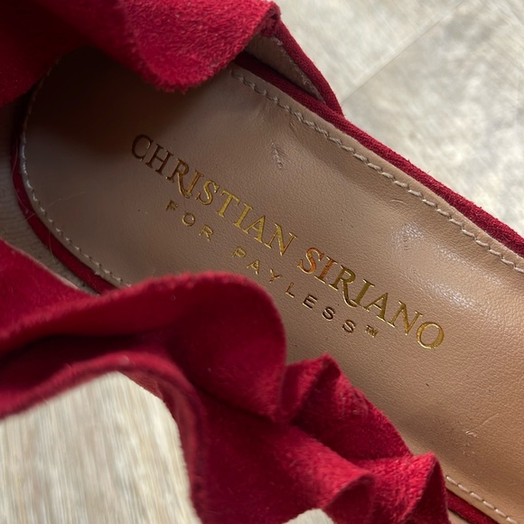 Christian Siriano Red Heels Size 8.5 - Picture 14 of 16